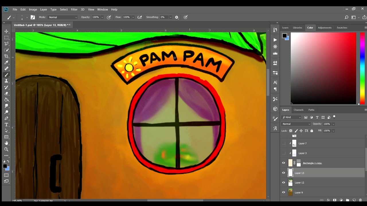 Welcome to Pam Pam's home (Speed paint)