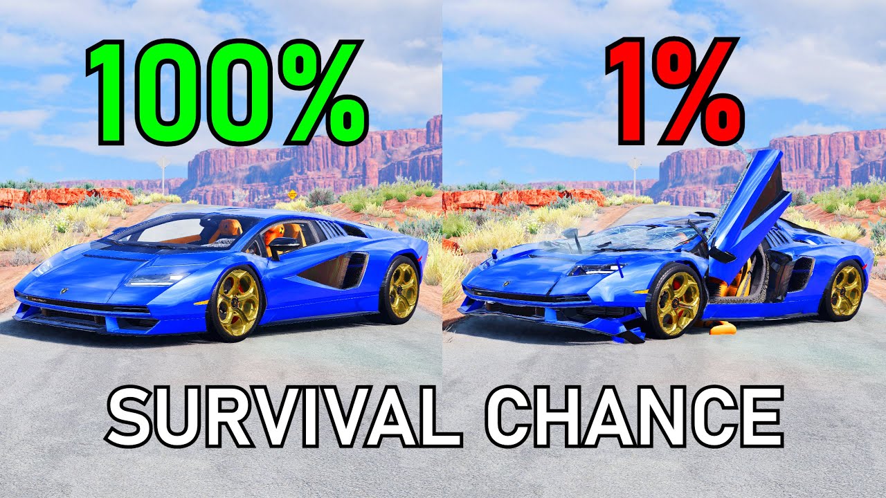 Realistic Survival Chance Crashes #35 | BeamNG.drive