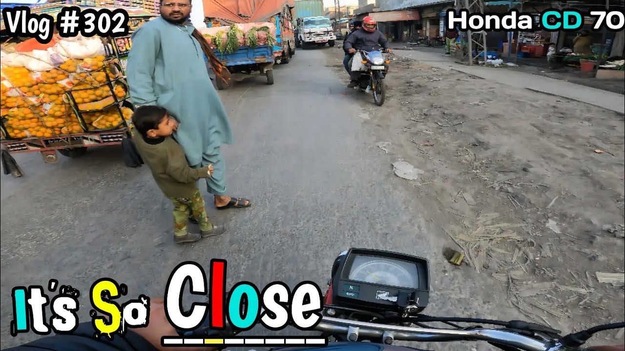 Bal Bal Bach Gya ||Honda CD 70 on Manga Mandi Road