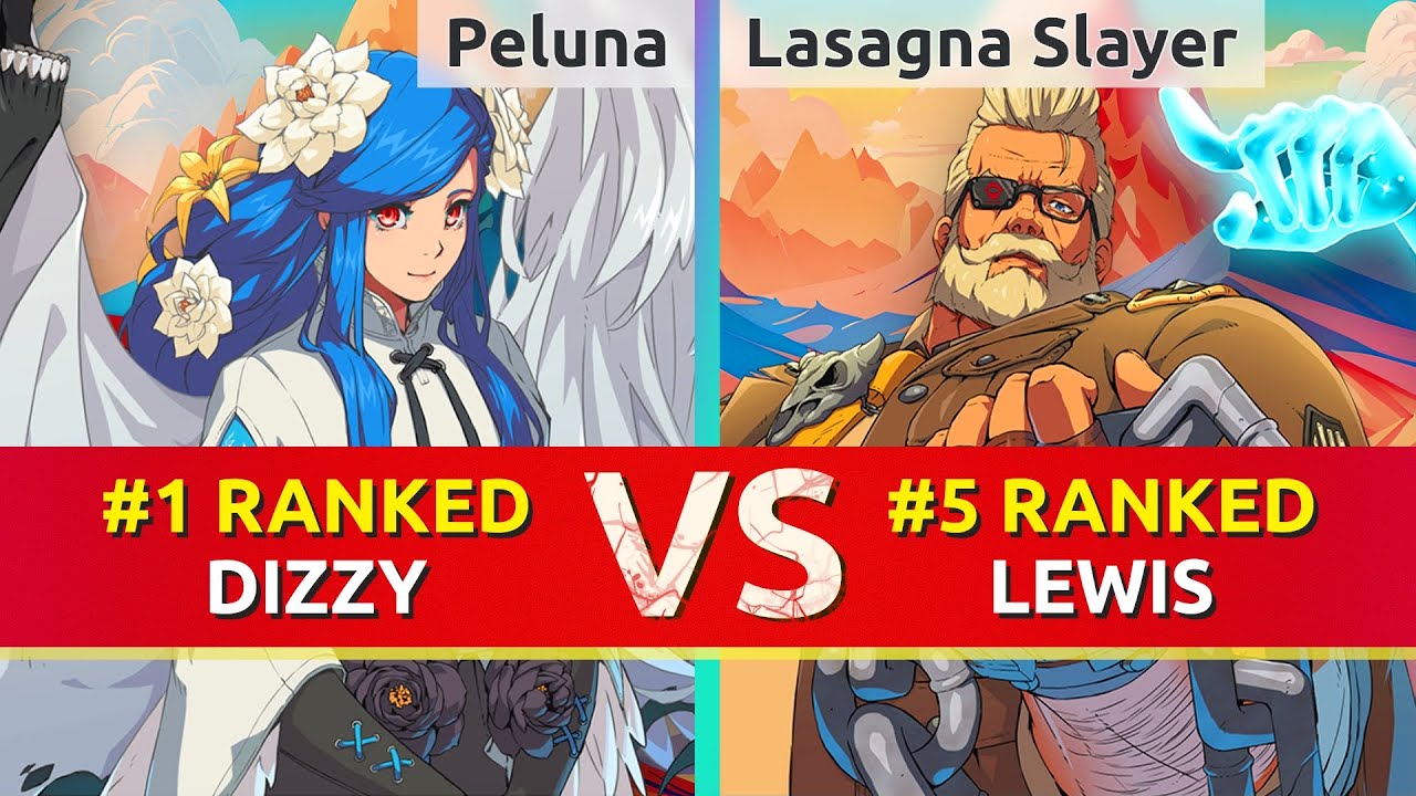 GGST ▰ Peluna (#1 Ranked Dizzy) vs Lasagna Slayer (#5 Ranked Goldlewis). High Level Gameplay