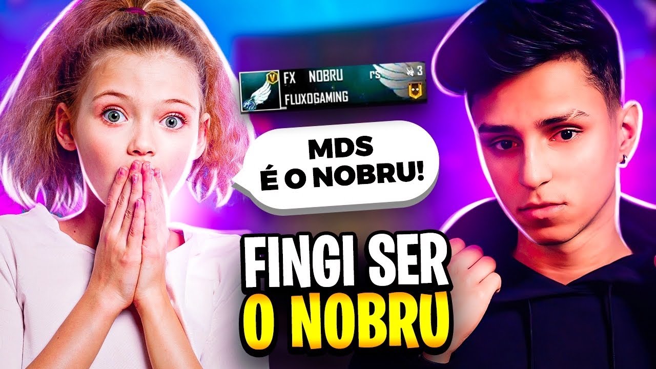 FINGI SER O NOBRU NO FREE FIRE!! TENTE NÃO RIR 😂