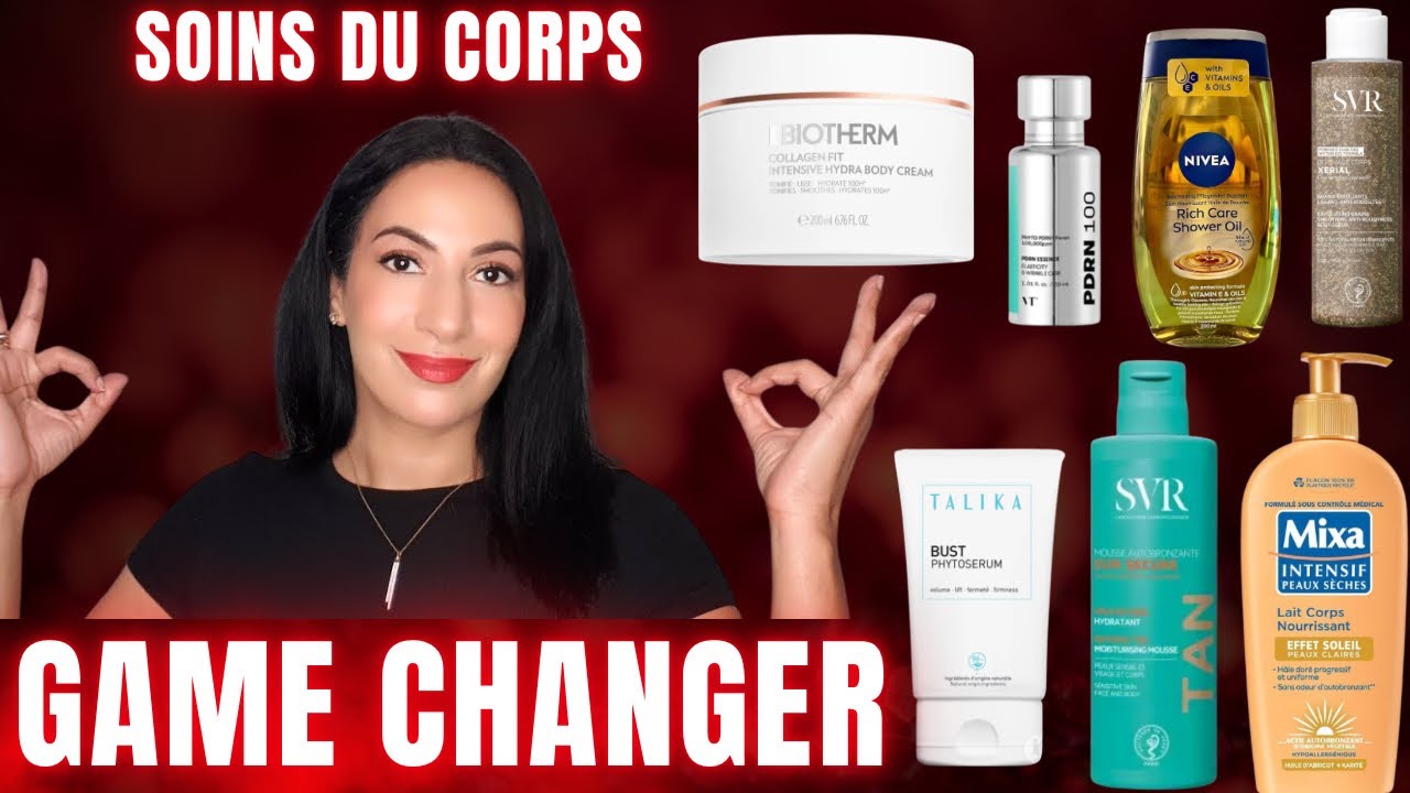GAME CHANGER SOINS DU CORPS: anti-âge, raffermissants ,autobronzants et des produits qui sentent bon