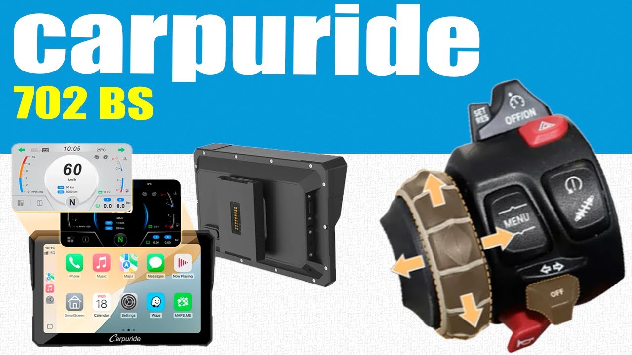 Carpuride W 702 BS CarPlay para BMW Motorrad.