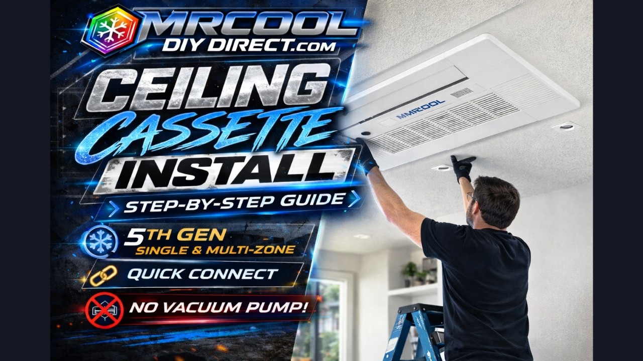 MRCOOL DIY Ceiling Cassette Install – Step-by-Step Install Guide (5th Gen Multi-Zone & Single Zone)