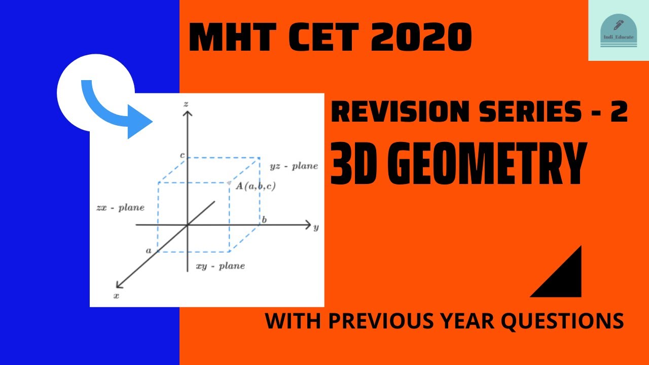Rapid Revision Series - 2 | 3D Geometry for JEE MAIN & MHT CET 2020 | Direction Cosines & Ratios