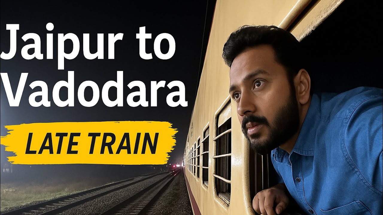 🚨 Garib Rath Cancelled! फिर भी सफर पूरा हुआ 😱 | Vadodara to Ajmer Superfast Train + Jaipur Journey 🚆