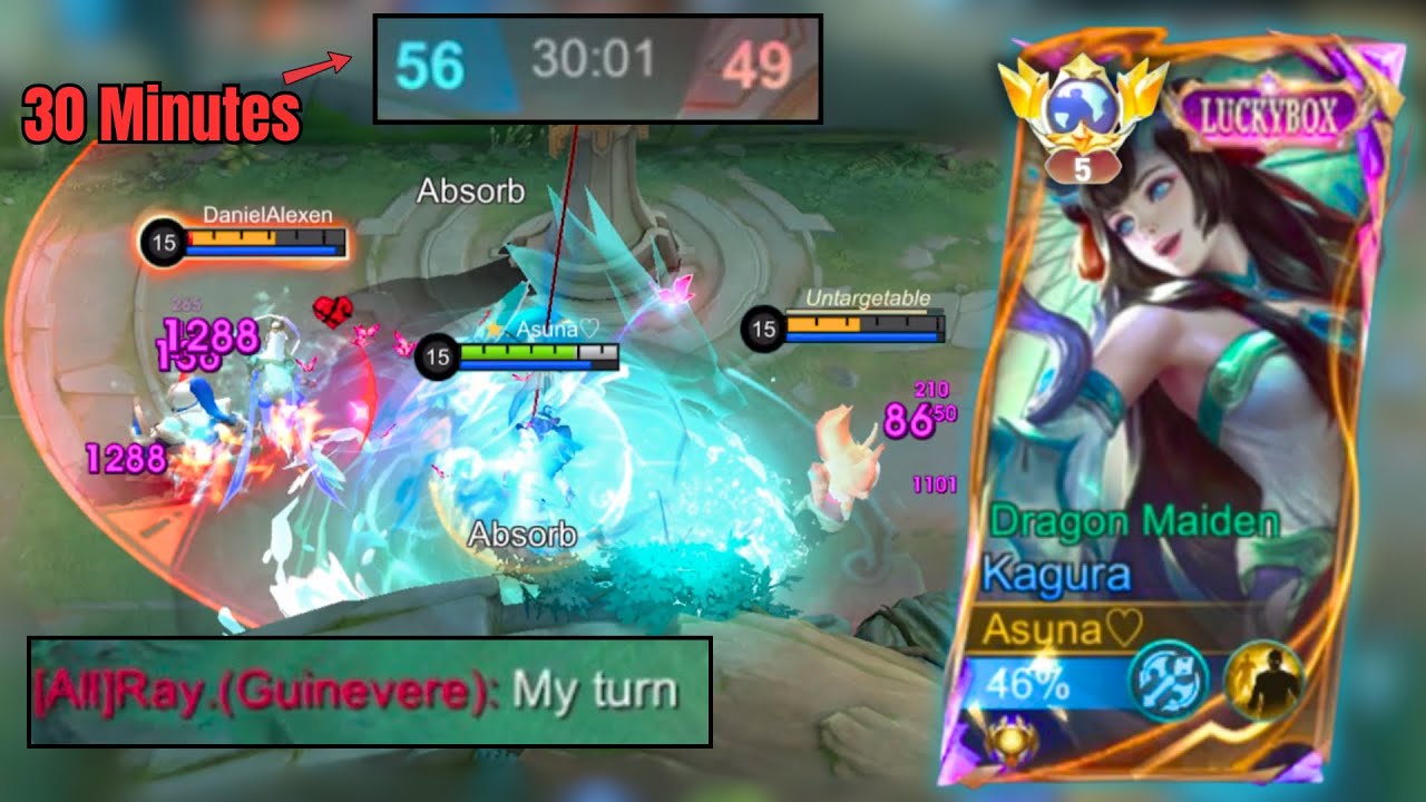 HARD MATCH ! 30 MINUTES WHEN KAGURA MET AN ENEMY TEAM FULL OF STUNNING!