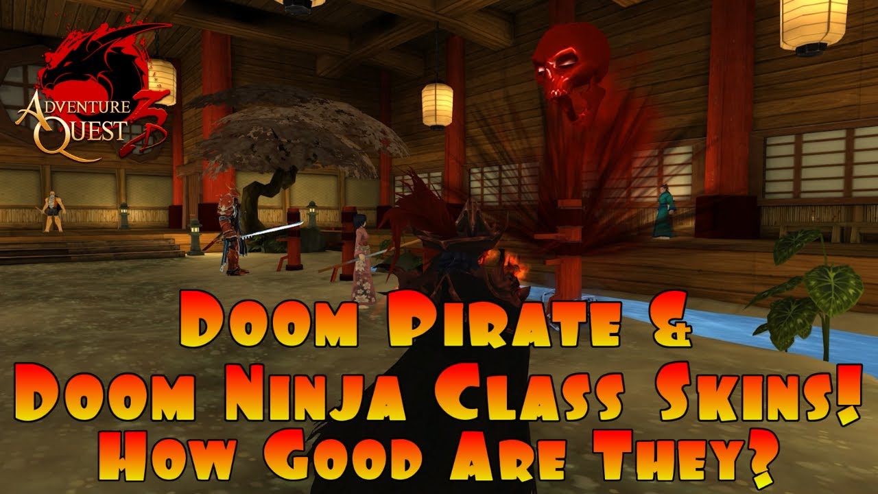 Doom Ninja & Doom Pirate Class Skins! Are They WORTH It?! AdventureQuest 3D