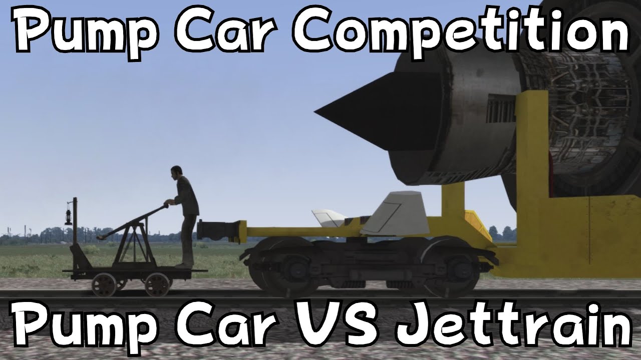 Train Simulator 2016: Pump Car Competition - Pump Car VS JetTrain