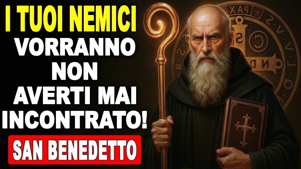 ✝️ FAI QUESTA PREGHIERA A SAN BENEDETTO e i tuoi NEMICI scompariranno IMMEDIATAMENTE dalla tua VITA!
