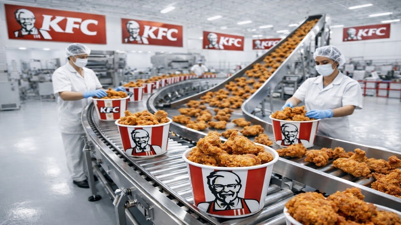 Inside the KFC Factory: From Fresh Chicken to Crispy Perfection (Full Process)