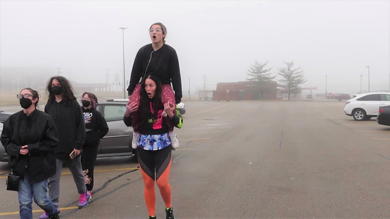 Sleepy Hollow Shoulder ride to the Dog Park & Marshals | Cradle, fireman, & Piggyback Me reverse