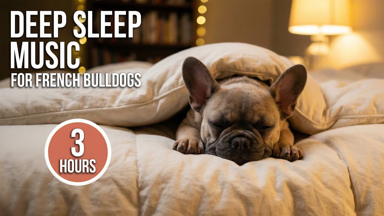 Soothing Music for French Bulldogs 🐶 Calm Down, Breathe Easy & Relax (3 Hours)
