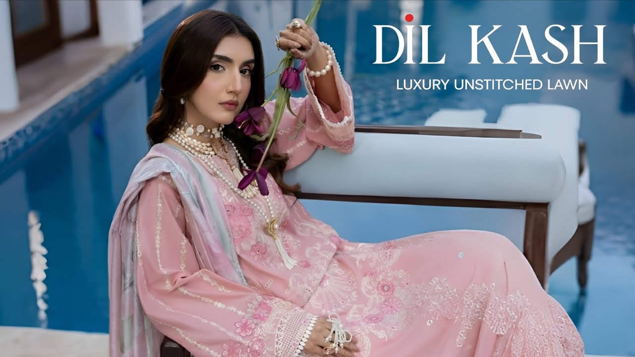 Gulmina Dil Kash Luxury Lawn Collection 2026 | Gulmina New Summer Lawn Unstitched Collection 2026