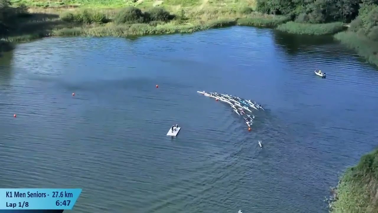 Canoe Marathon World Championship 2023, Mens K1 27,6km. Mads Pedersen, Eivind Vold, FULL Race