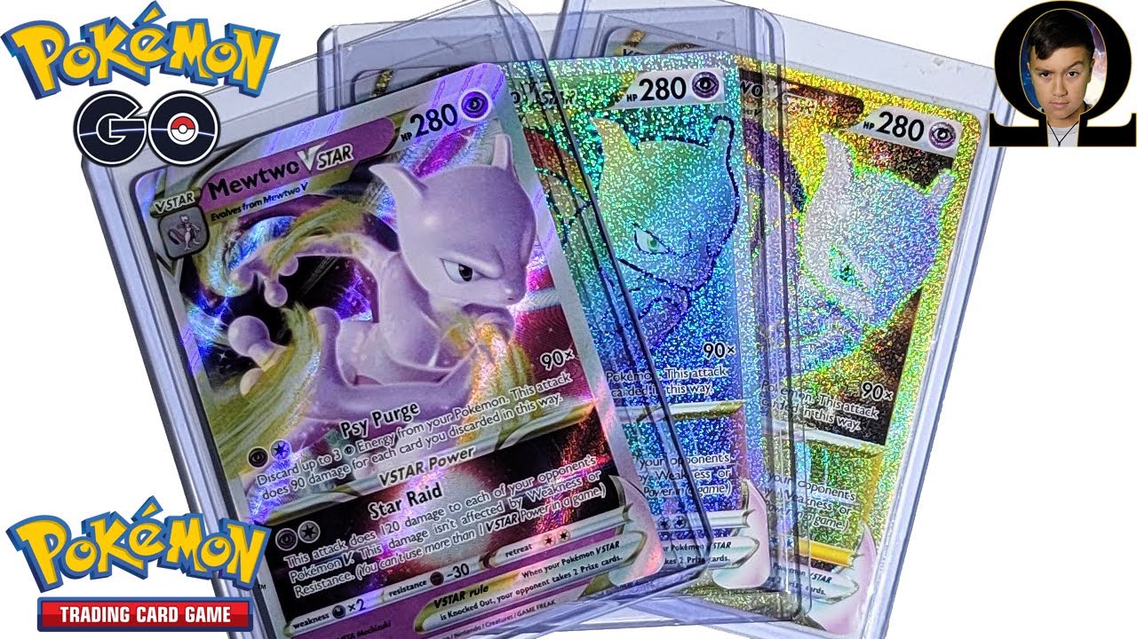 Pokemon Go Mewtwo VSTAR Rainbow Gold Cycle