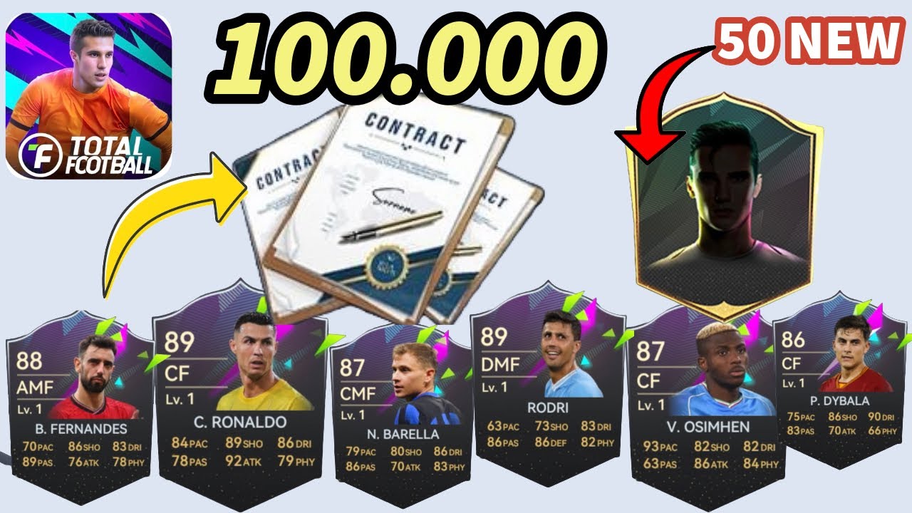 Total Football - Soccer Game 100.000 Agent Contracts | Pack Opening +50 New Black Card Players