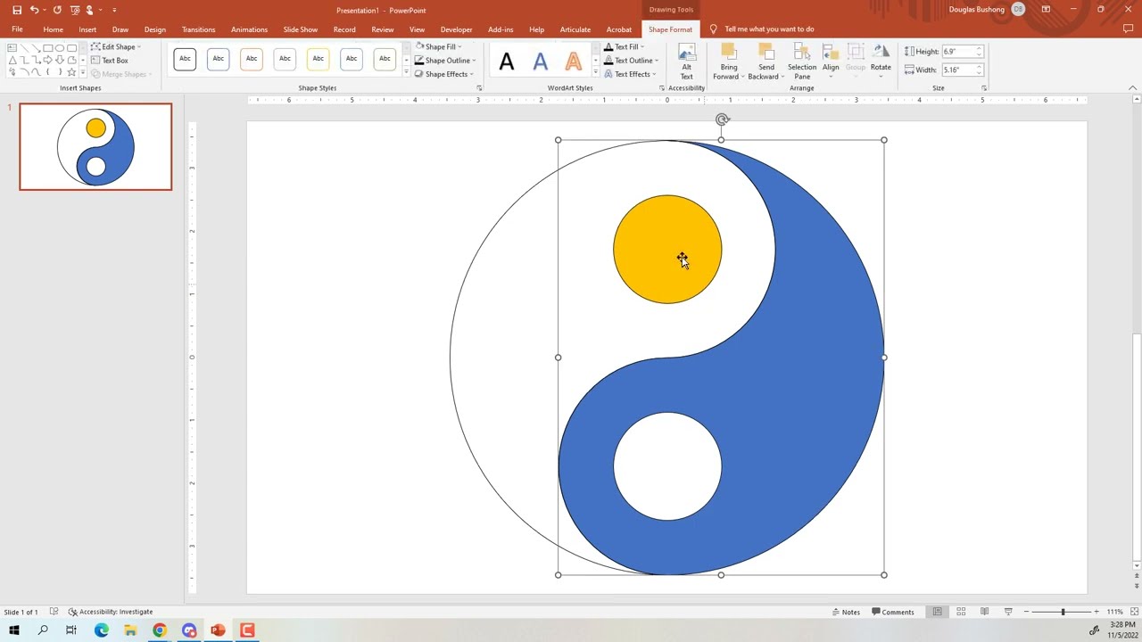 Rapid PPT Drills - Yin Yang symbol - 2 minutes