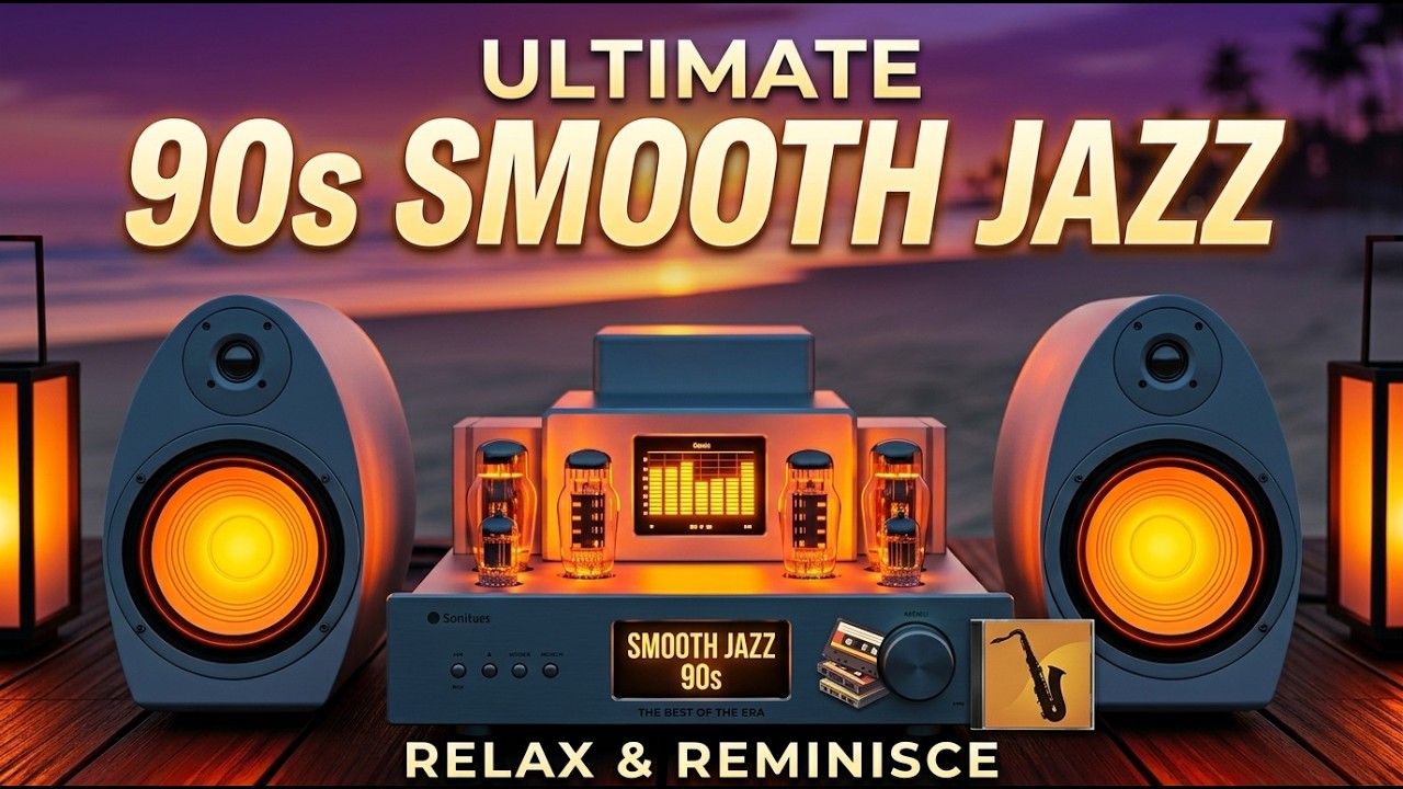 Relaxing Smooth Jazz  90s 🎷Relaxing Background Music for Work, Study & Deep Focus 🎼🎧