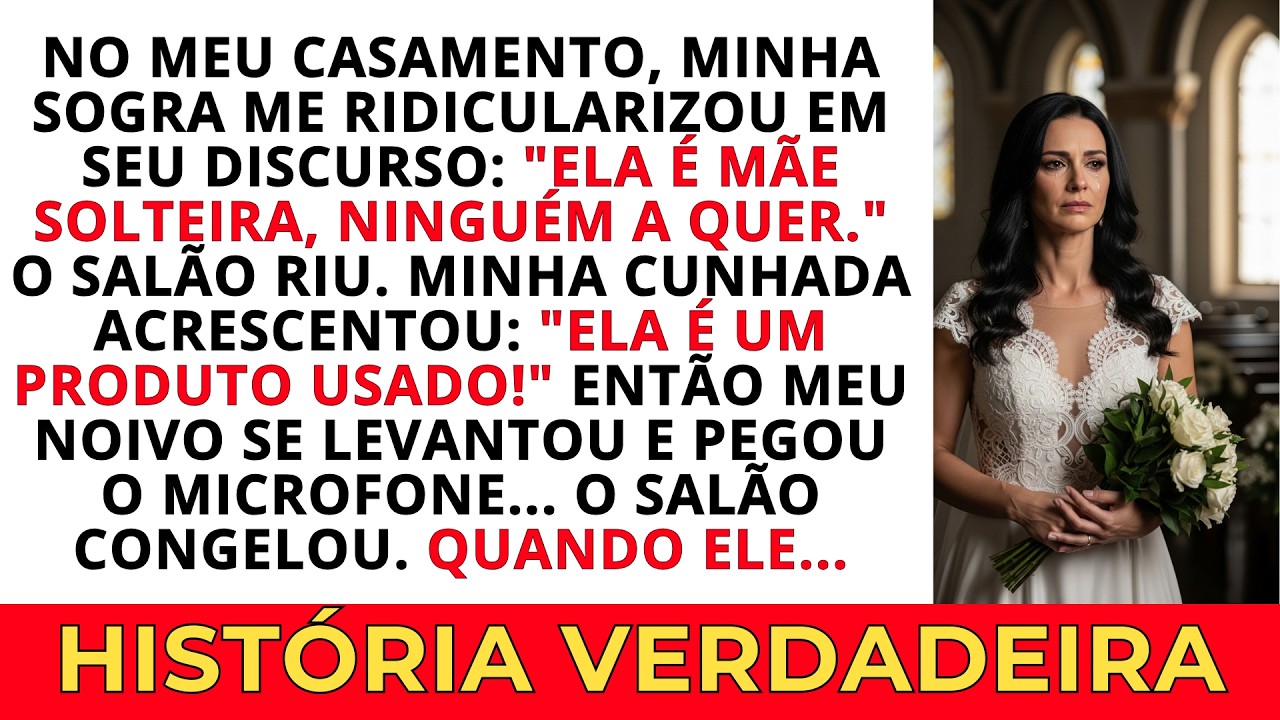 No Meu Casamento, Minha Sogra Me Ridicularizou Publicamente — Então Meu Noivo Silenciou o Salão...