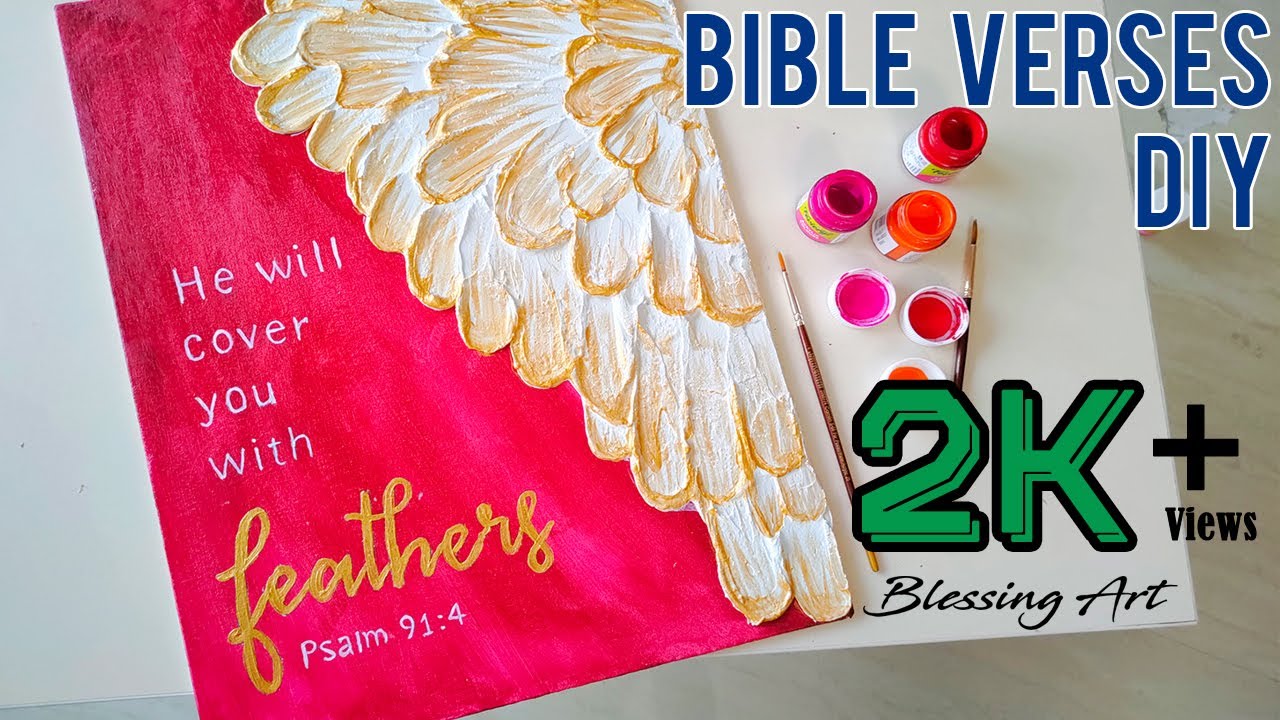 Bible Verses Wall Frames DIY || Christian Home Decor Tutorials || Blessing Art