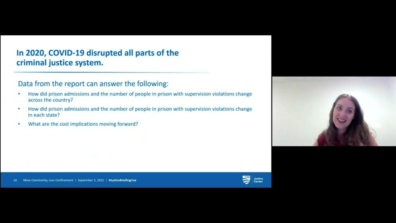 Justice Briefing Live: How Supervision Violations Impacted Prison Admissions During the Pandemic