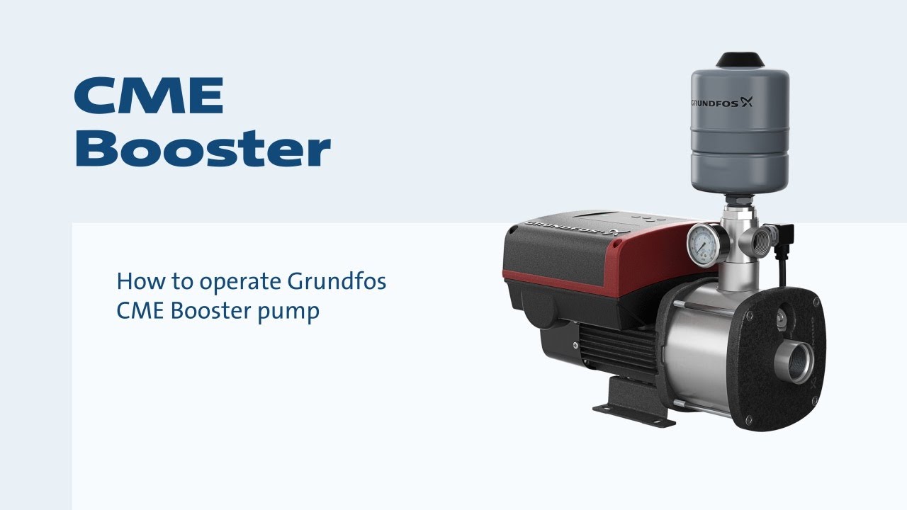 Как использовать насос Grundfos CME для повышения давления