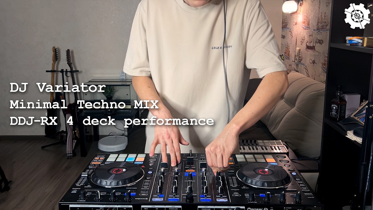 DJ Variator - Minimal Techno on 4 Deck MIX [Home Studio Session]