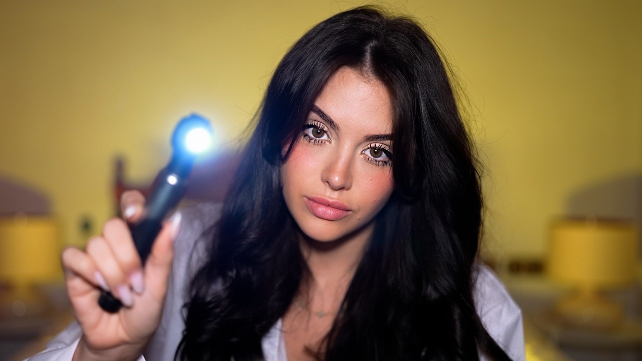 asmr doctor gives you an eye exam...