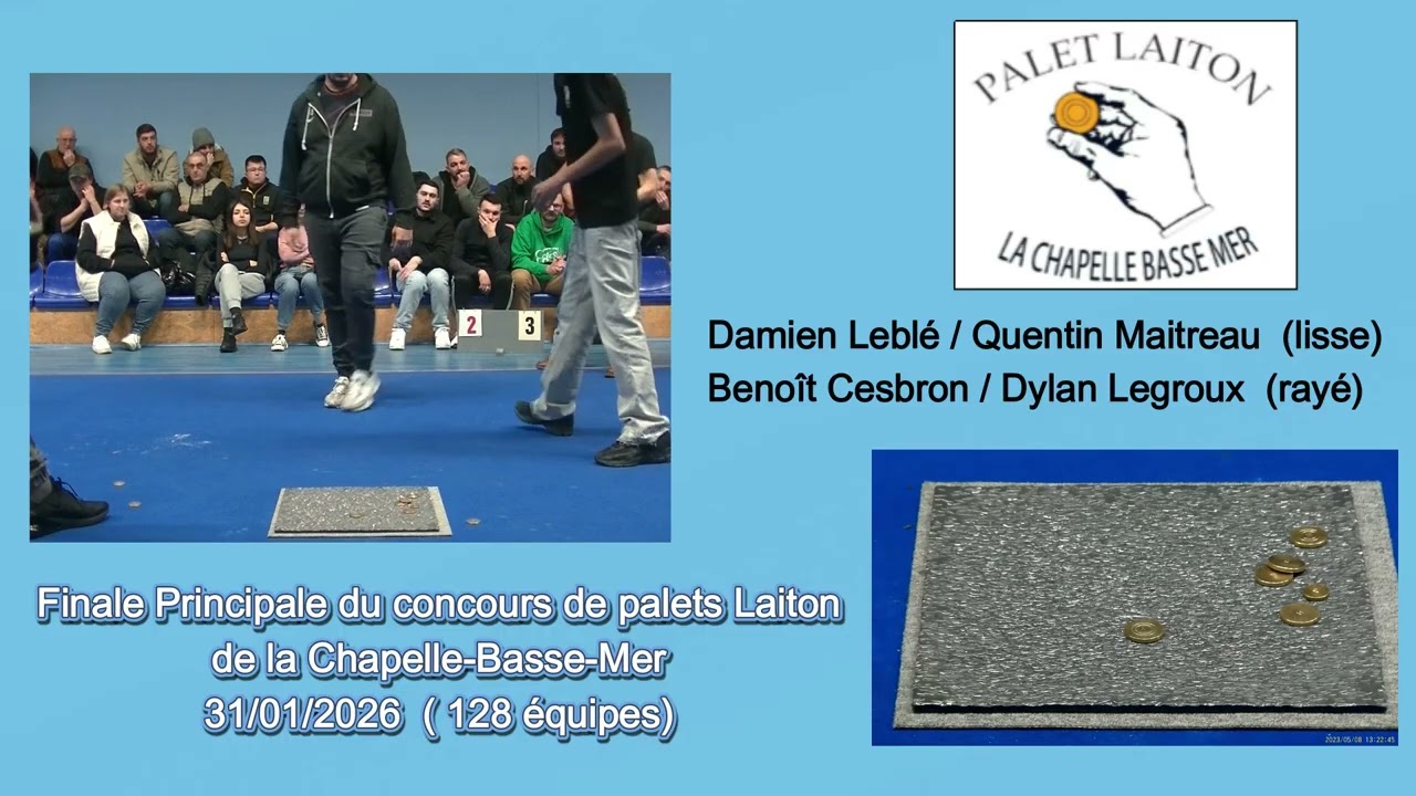 Finale principale concours de palets laiton de la CBM 2026
