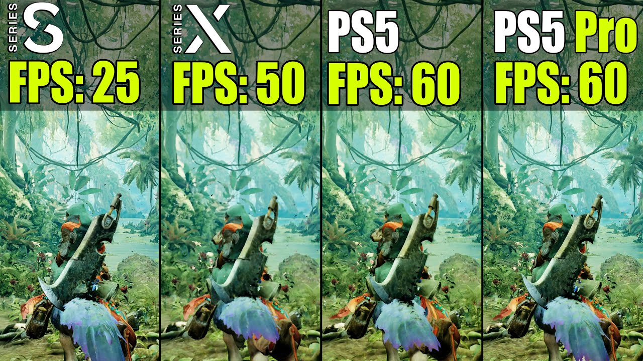 Monster Hunter Wilds на Xbox Series S против X против PS5 против PS5 Pro | Технический обзор