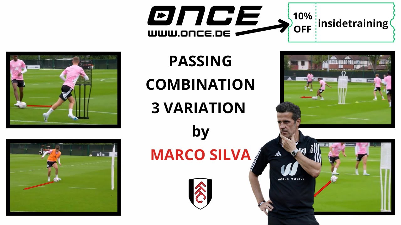 Passing combination 3 variantion by Marco Silva | Fulham FC
