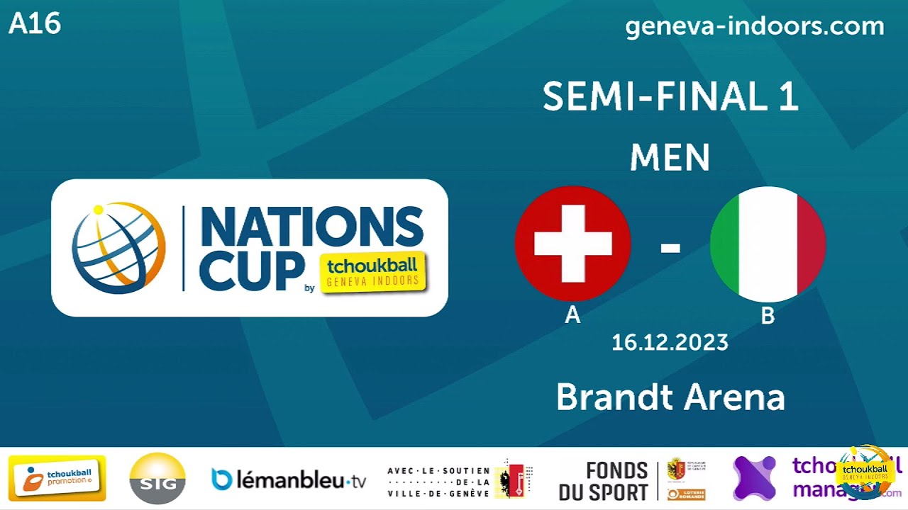 Switzerland A / Italy B – Semi-final men / Nations Cup Tchoukball 2023 - DE