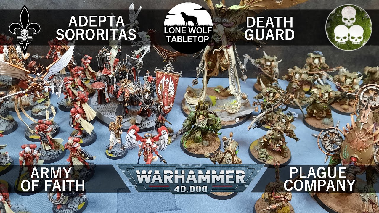 Pariah Nexus: *New* SORORITAS vs DEATH GUARD - WH40K Battlereport #074 [GER/DE]