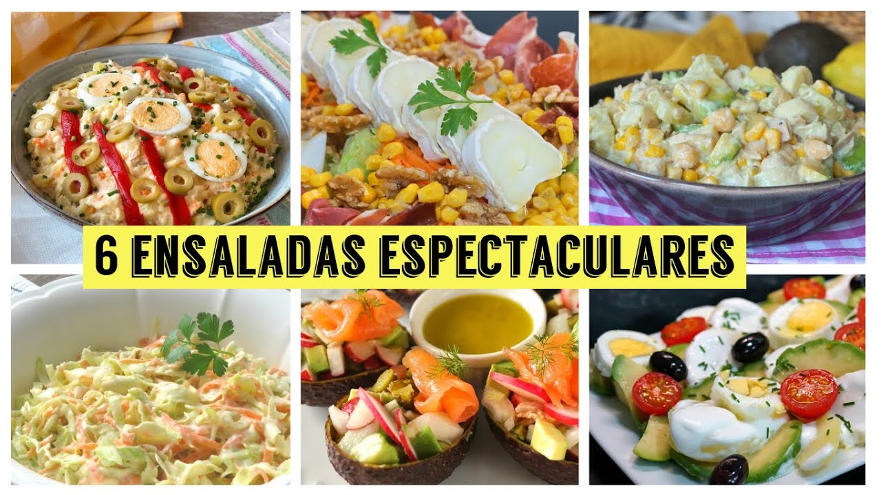 6 ensaladas espectaculares. ¿Quién dijo que comer ensalada es aburrido?