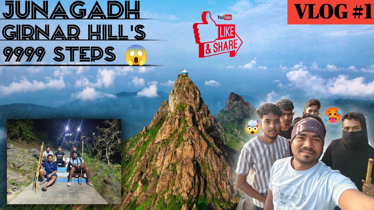 A JOURNEY ⛰️ ABOUT 1 TO 9999+ STEPS GIRNAR HILL'S / INDIA'S MOST HIGHEST STEPS HILL'S 🤯 #junagadh 