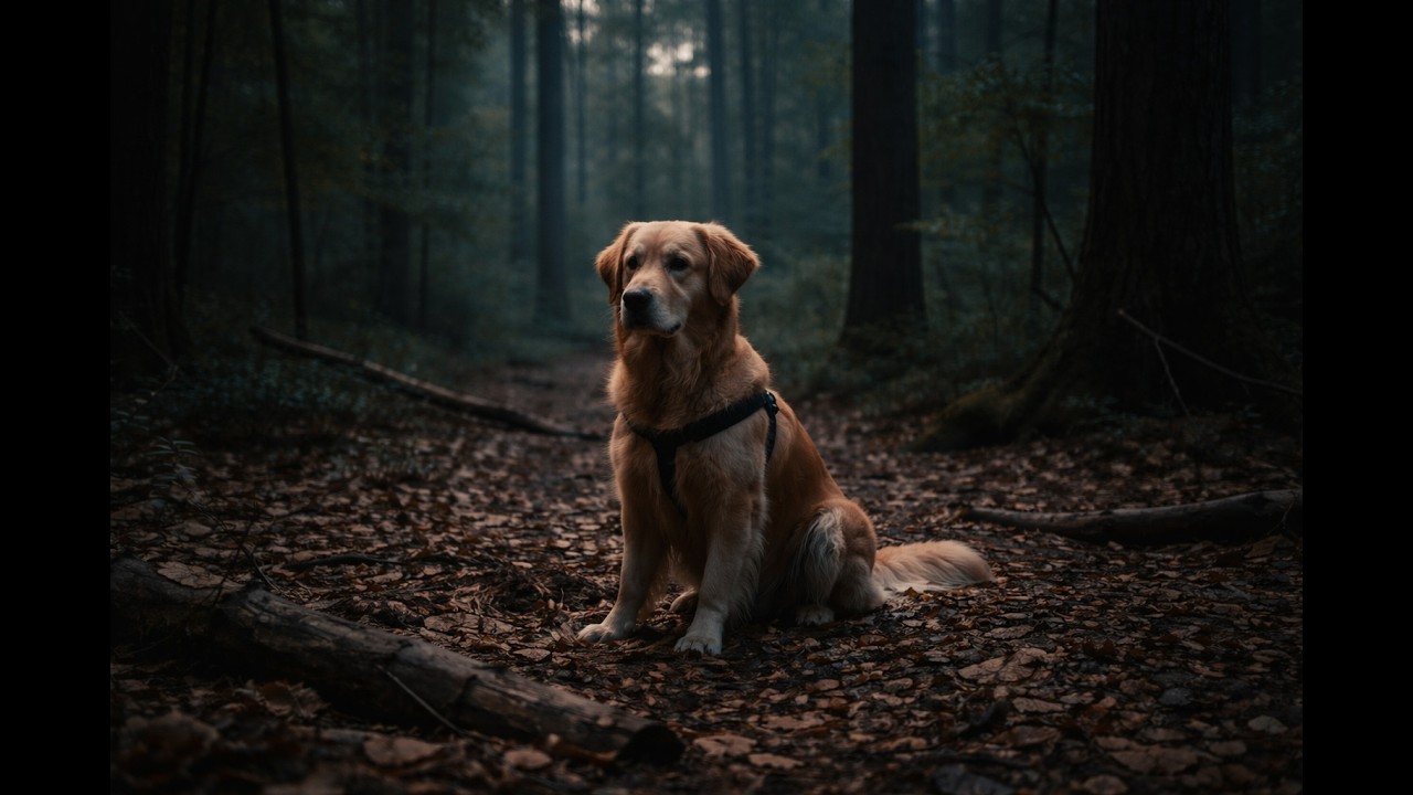 A Dog Refused to Leave One Spot in the Forest.