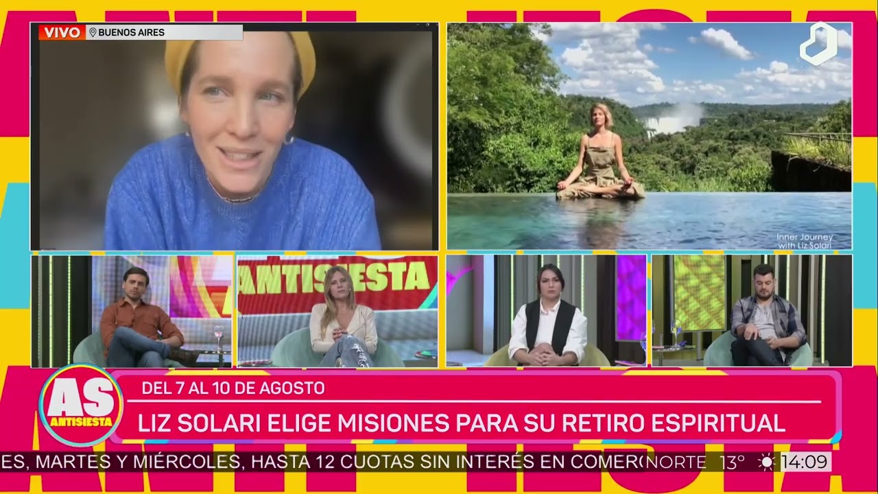 #ANTISIESTA: Liz Solari elige Misiones para su retiro espiritual