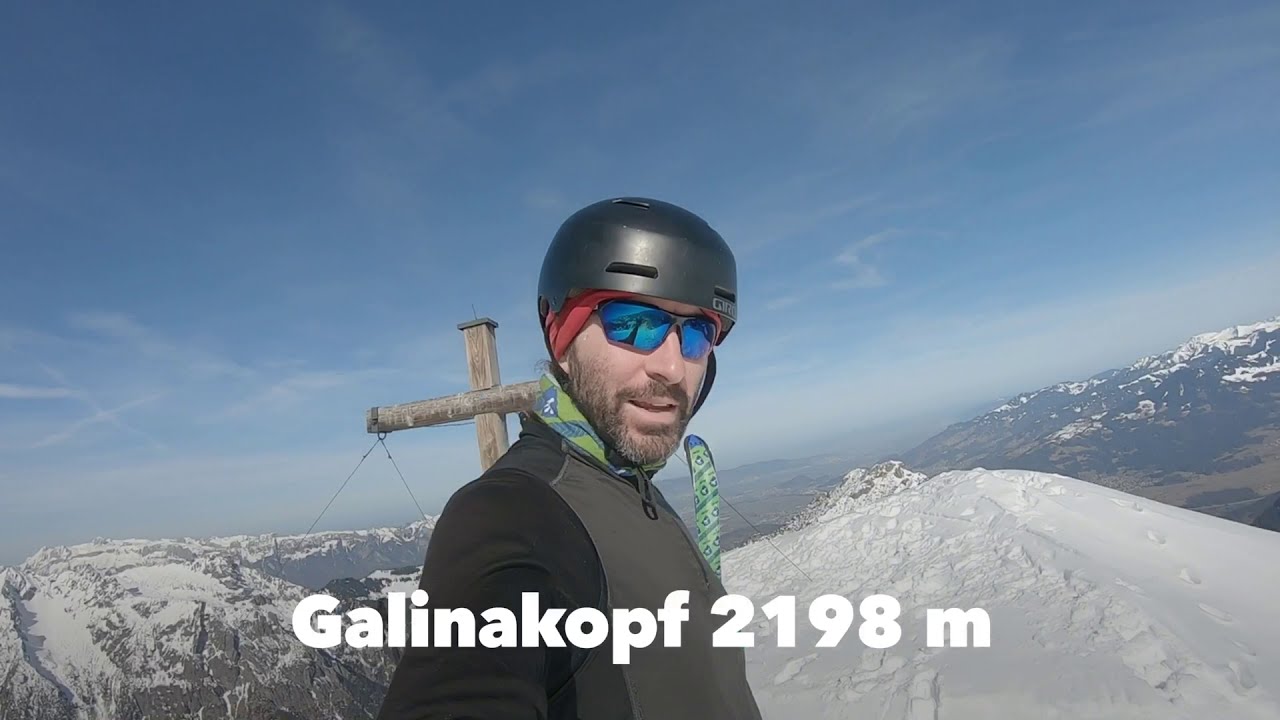 Galinakopf 2198 m Gurtisspitze Bazora Lift - Bike & Ski - Rätikon Vorarlberg - 20.02.2021