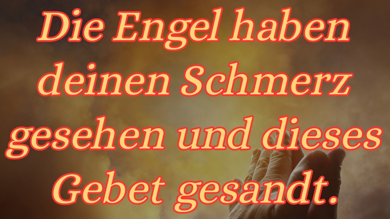 👼🥰Die Engel haben deinen Schmerz gesehen und dieses 👼🥰.. Botschaft der Engel