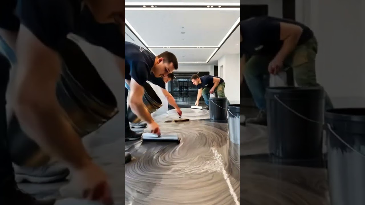 This Luxury Showroom Floor Looks Like Liquid Metal 😳