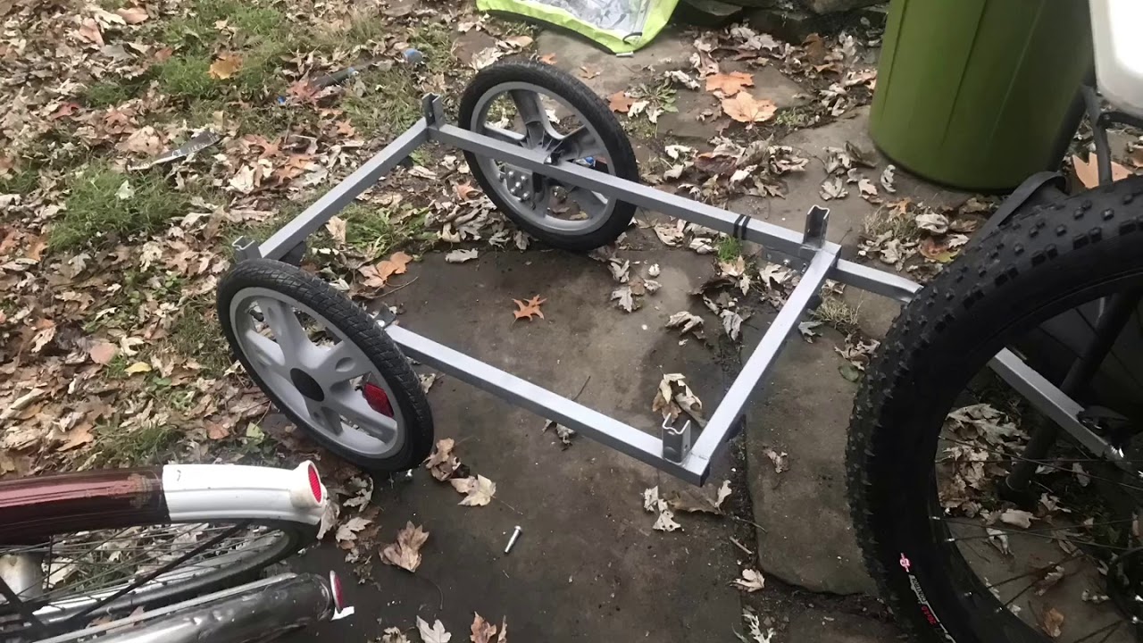 Building a cargo bike trailer from a kids trailer