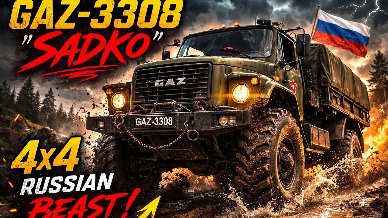 🔥 GAZ-3308 Sadko — Легендарный Русский 4x4 Монстр Бездорожья! 🚛 | Motor DriveWorld