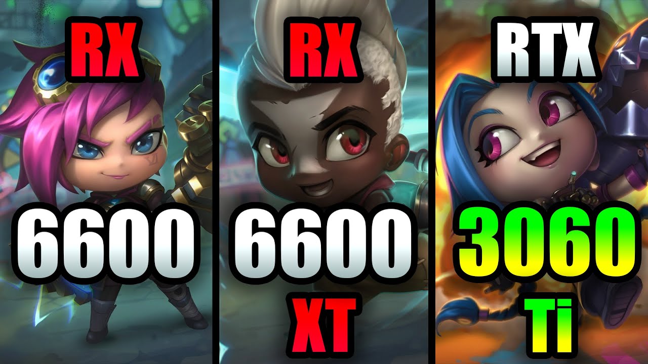 RX 6600 vs RX 6600 XT vs RTX 3060 Ti - Test in 10 Games in 2022 l 1080p