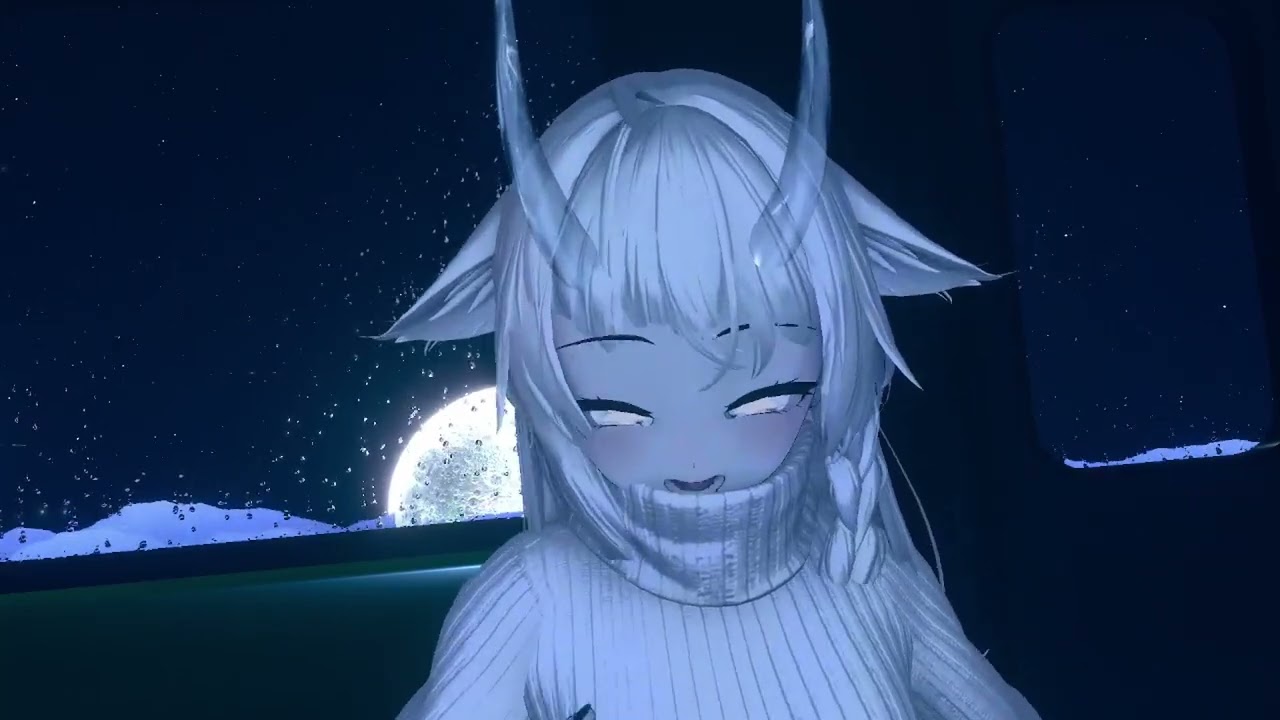 [VRChat ASMR] Oni finds you on their train and freaks out! [Light face rubs]