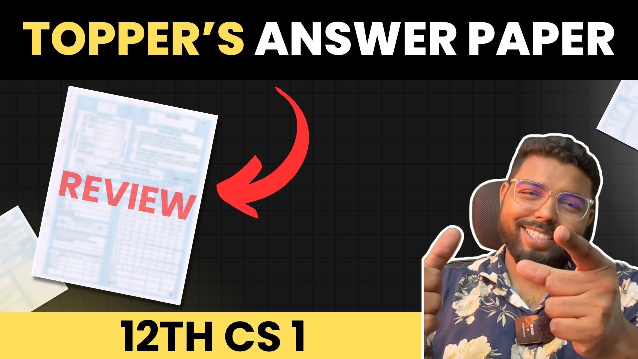 Topper's answer paper review - Computer Science 1  | 12th  Computer Science | Live
