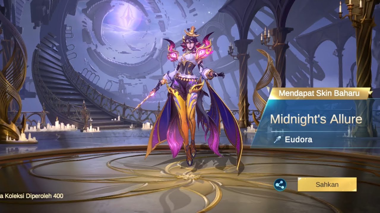 Tebus Skin Eudora Midnight's Allure melalui event Tambah Nilai Pasukan (Mobile Legend : Bang Bang)  