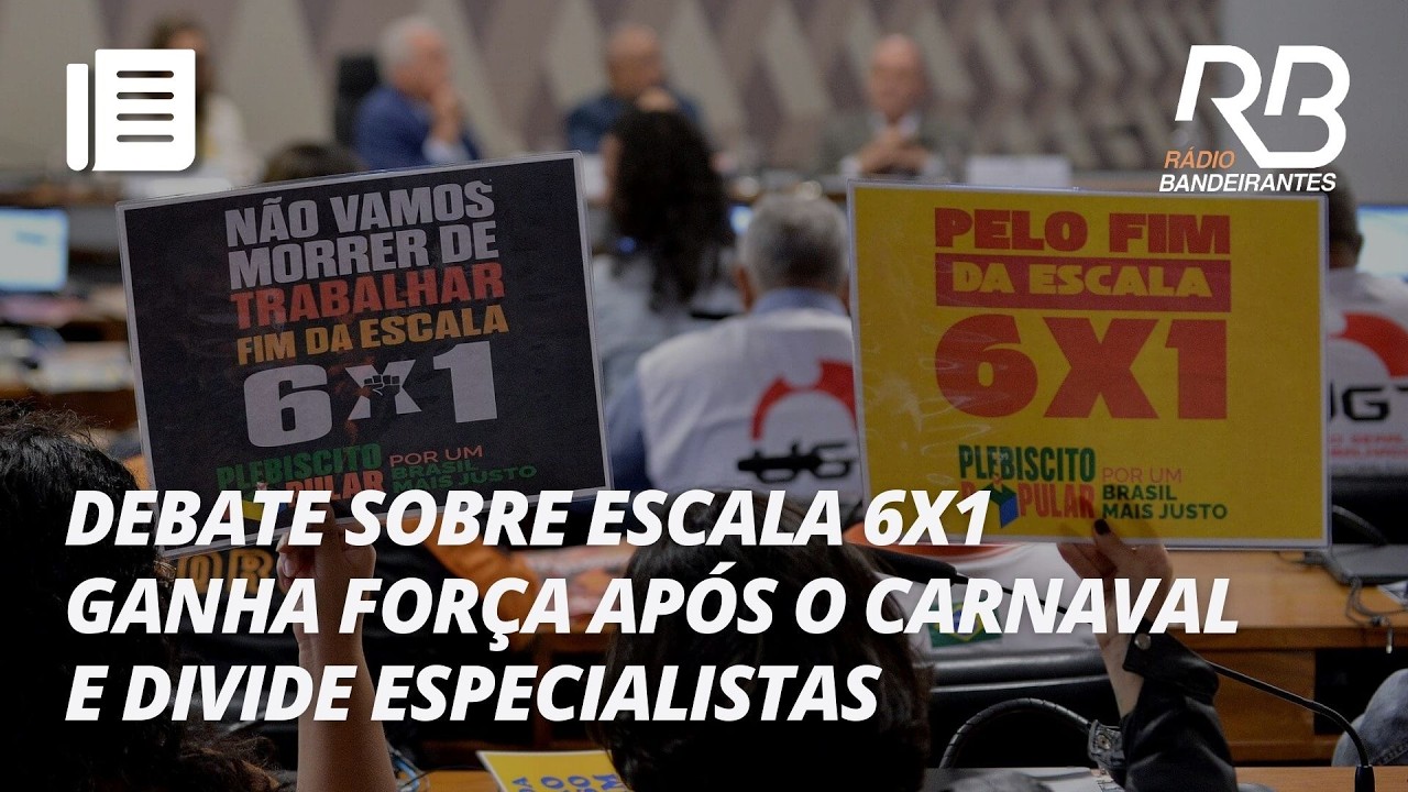 Fim da escala 6x1 é prioridade do governo depois do Carnaval | Jornal Gente