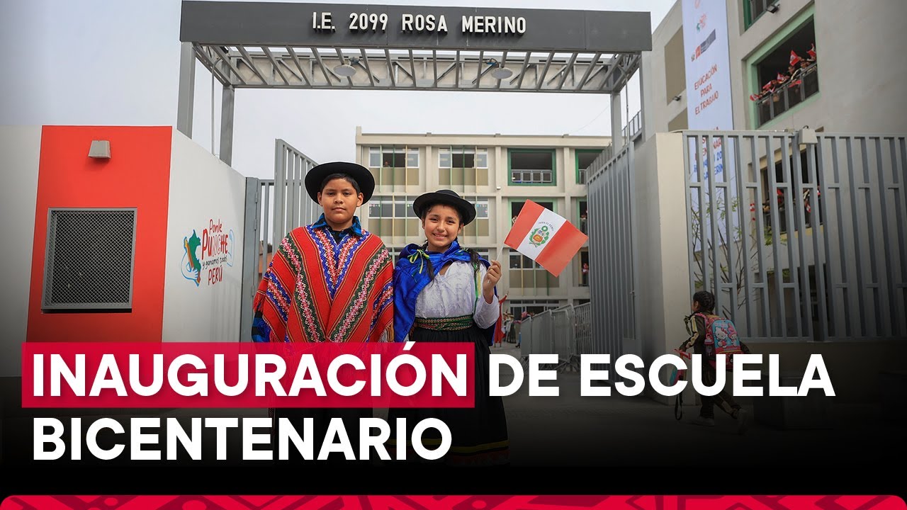 Presidenta Dina Boluarte inaugura decimoséptima Escuela Bicentenario I. E. 2099 Rosa Merino