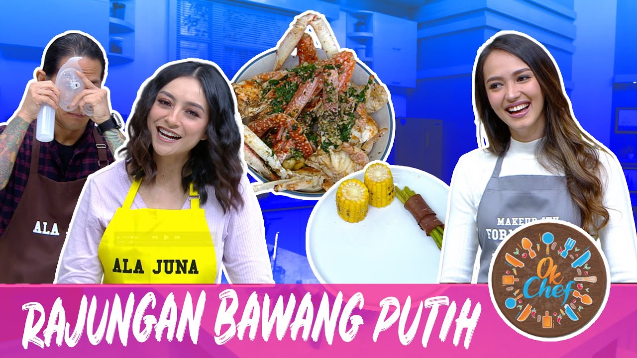 CHEF JUNA DIBUAT SALTING MELAYU NICOLE | OKE CHEF RESEP RAJUNGAN BAWANG PUTIH DAN LEMON PARSLEY